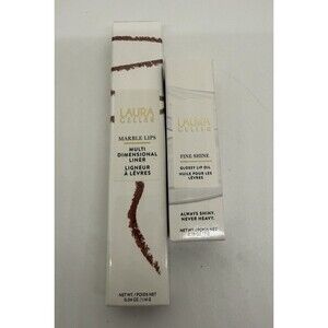 LAURA GELLER Marble Lips Multi-Dimensional Liner Neutral & Gloss Lip Oil 2 Pcs